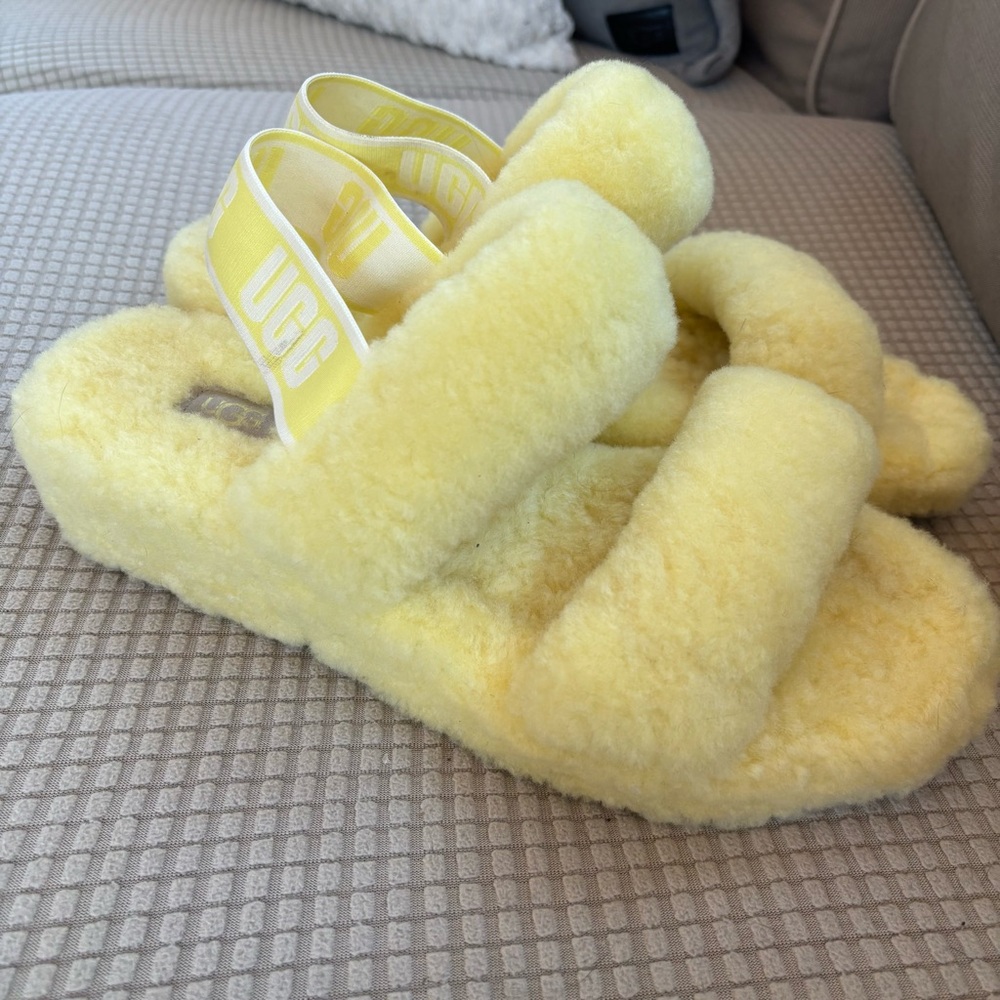 Ugg platform slippers Oh Yeah fur slides